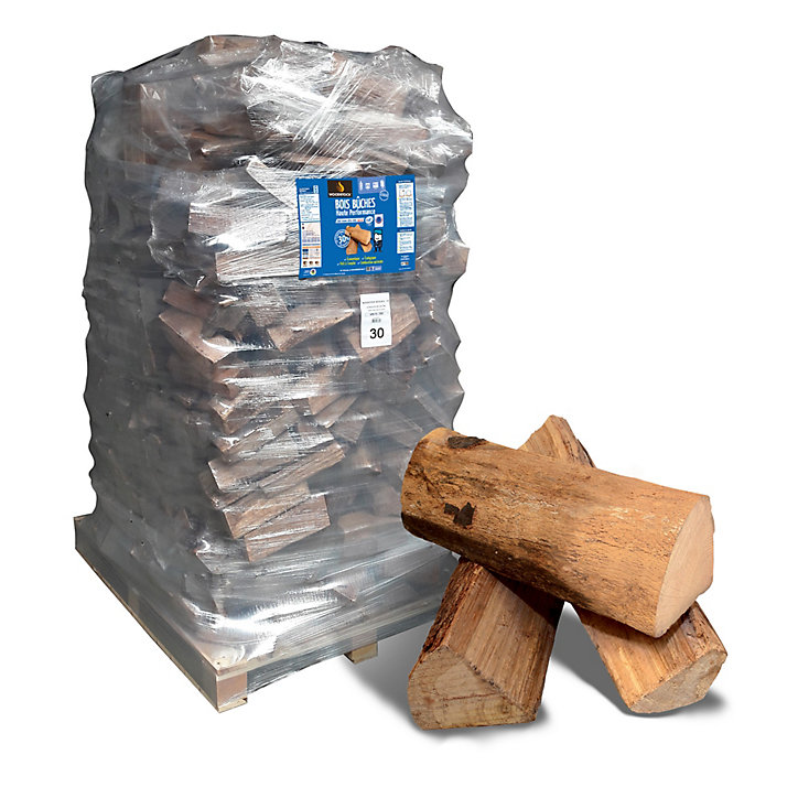 Bois de chauffage bûche de 30 cm, 2.2 stère / 2 m3 Woodstock - Prêt à l'emploi