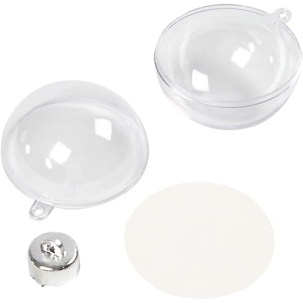 Deko-kule, dia. 5 cm, transparent, 10 stk./ 1 pk.