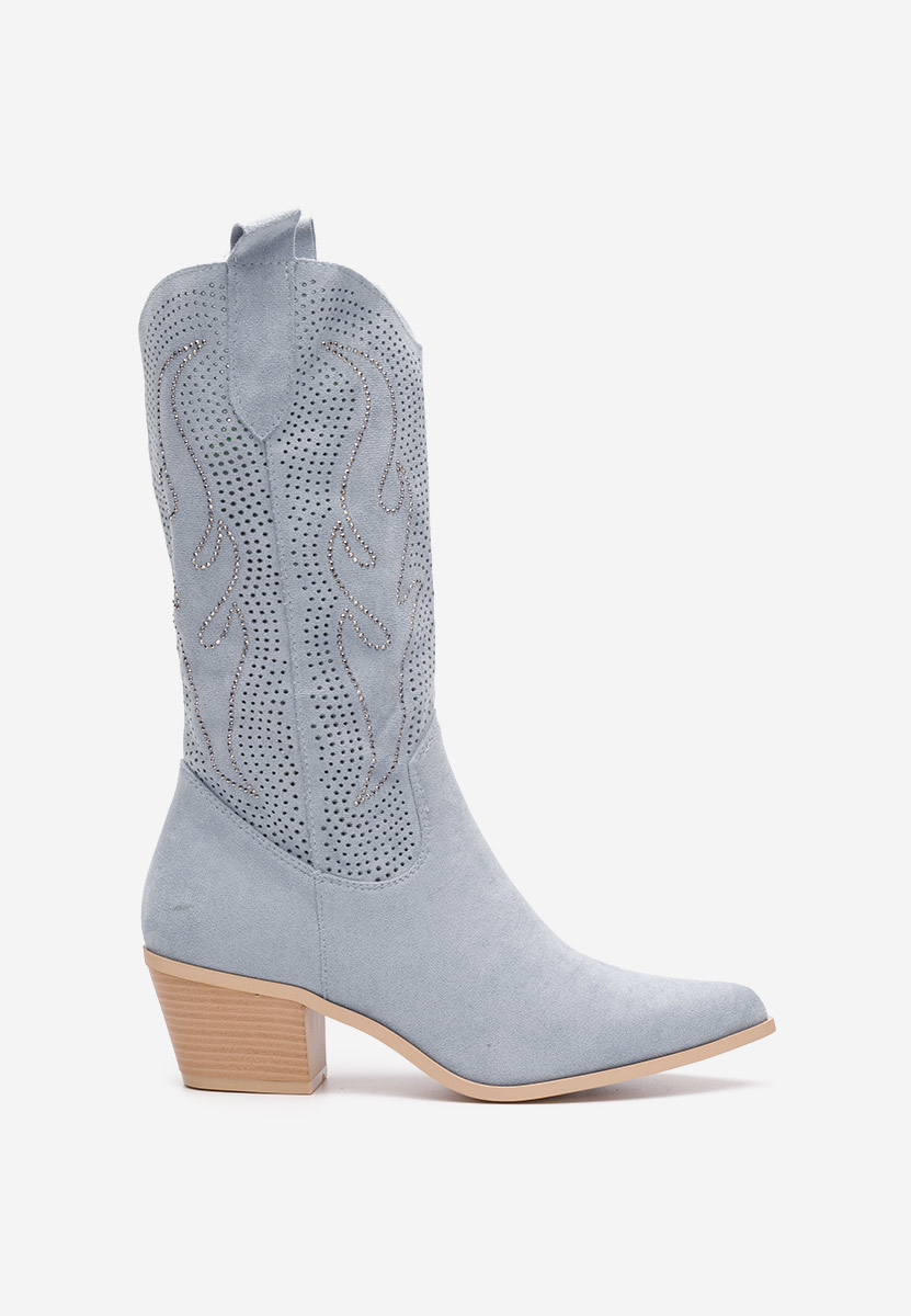 Bottes cowboy femme bleues Nanette