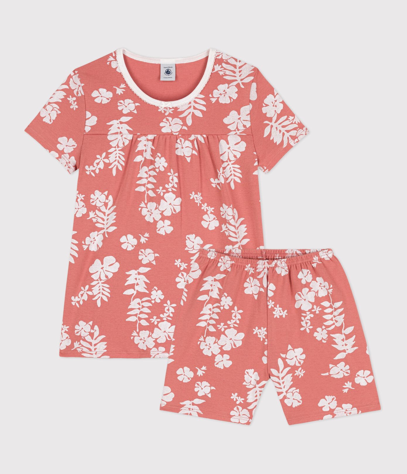 Pyjacourt Hawaï petite fille en coton