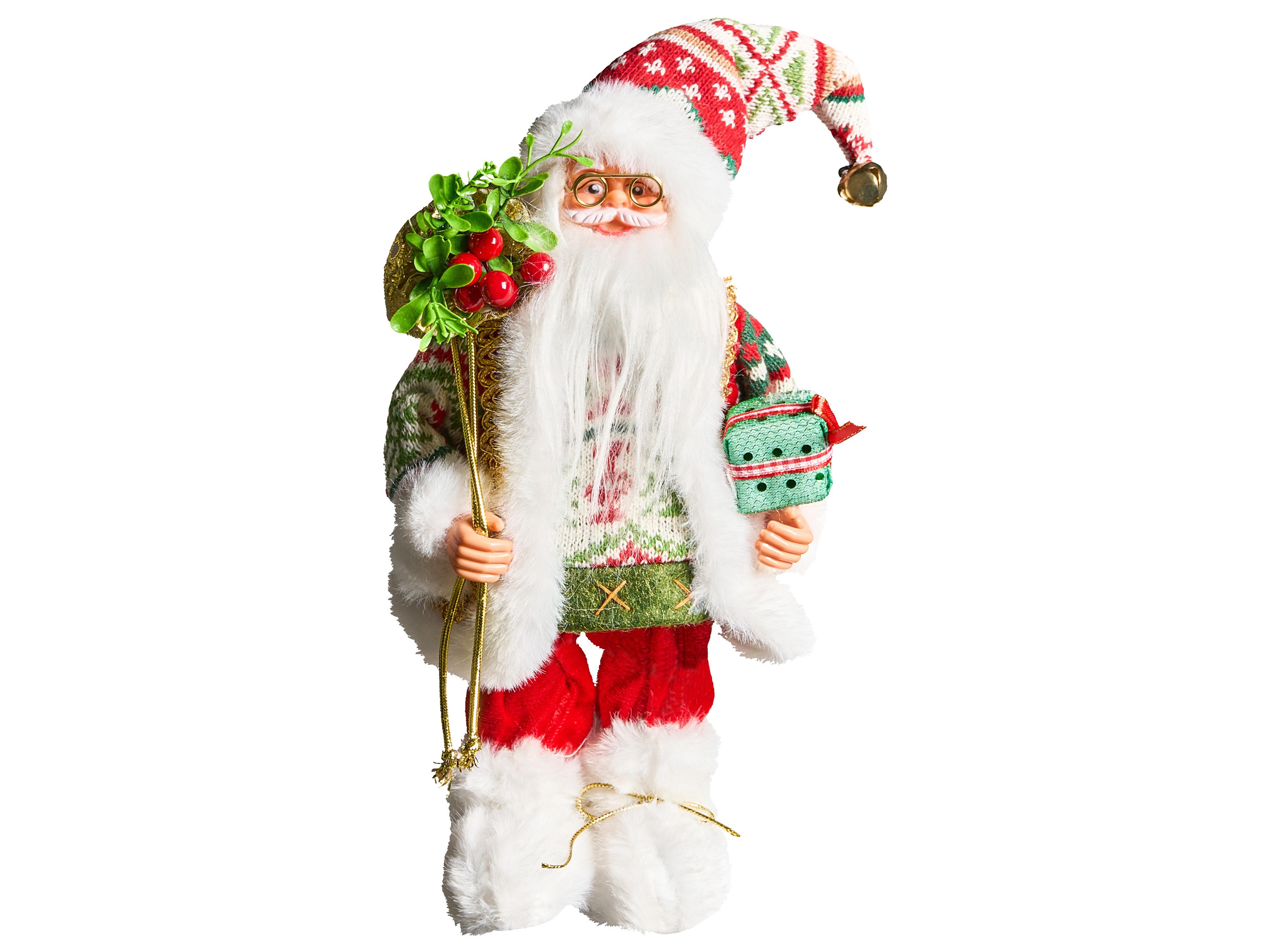 Kerstdecoratie MOSVATN Kerstman 37 cm Rood/groen