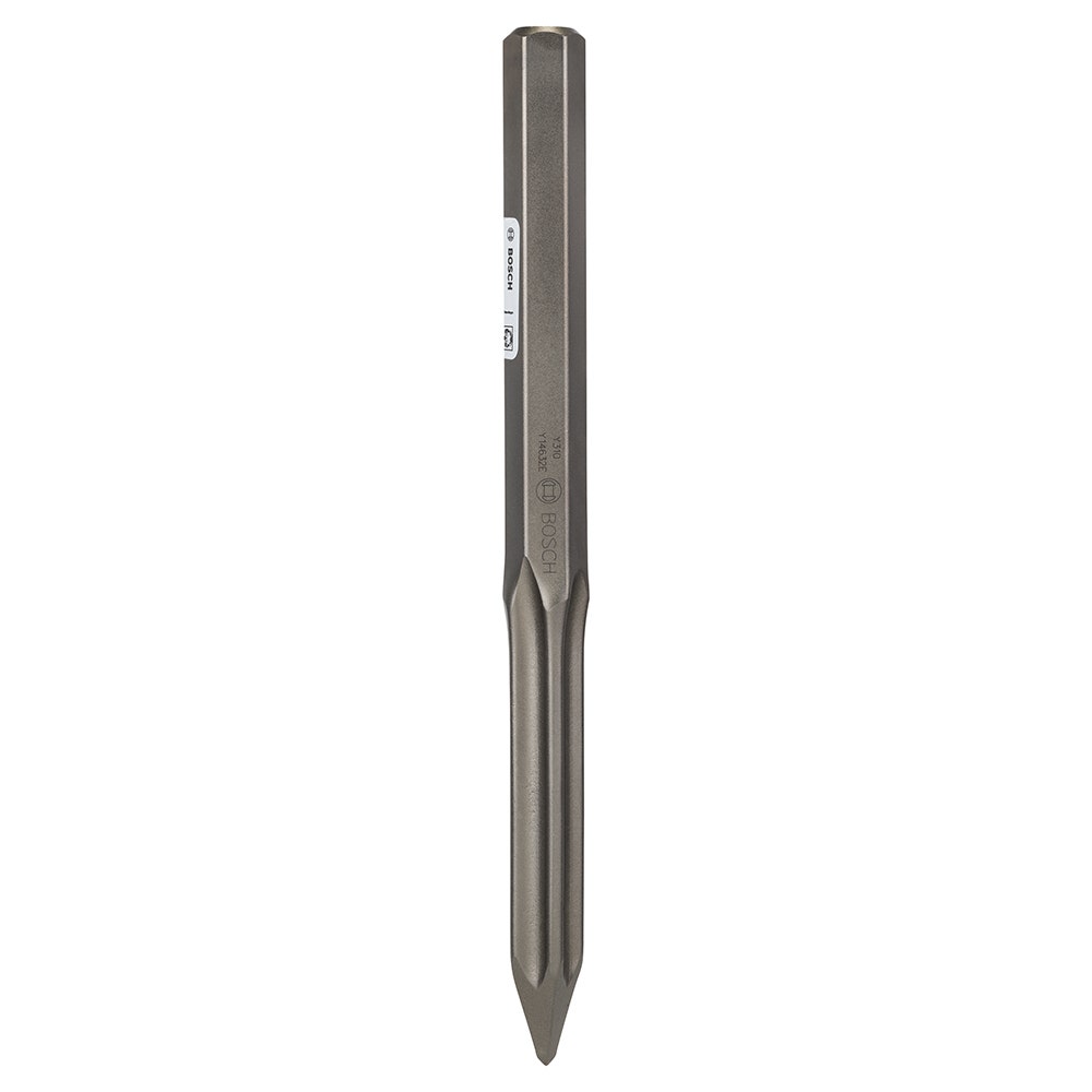 BOSCH 400mm 28mm-Hex Self-Sharpening Moil Pointed Chisel
