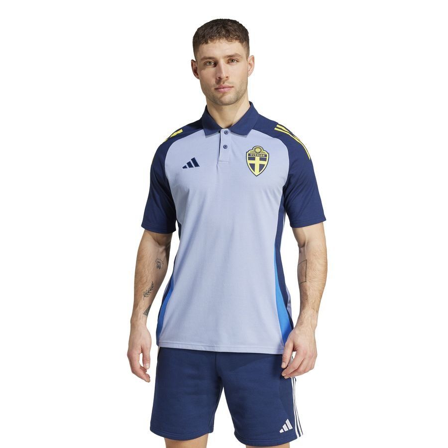 Suède Polo Tiro 24 - Chalk Blue/Bleu