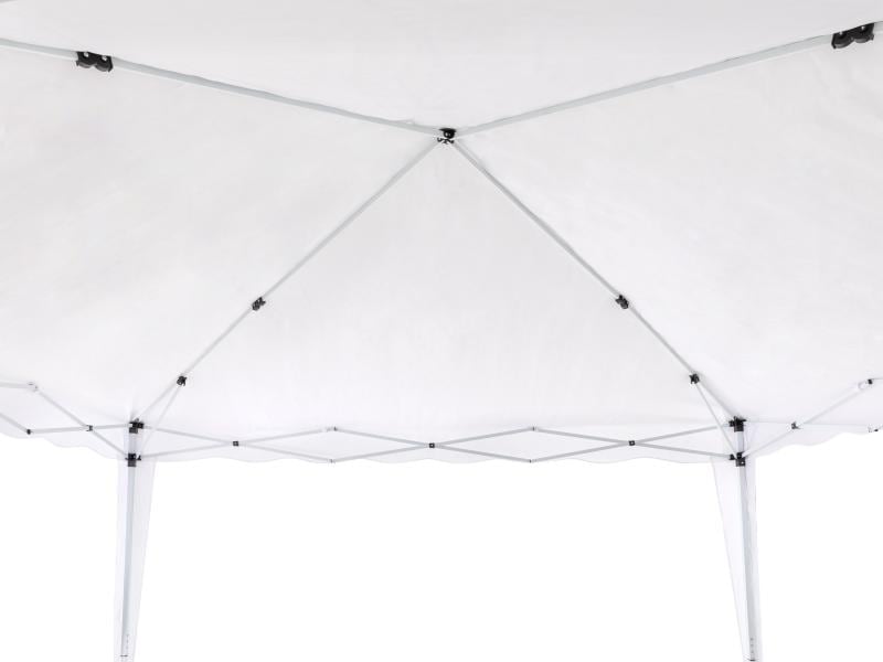 COCON Pavillon F00413, 3 x 3 m, faltbar, Weiss Schutz vor Sonneneinstrahlung und leichtem Nieselregen