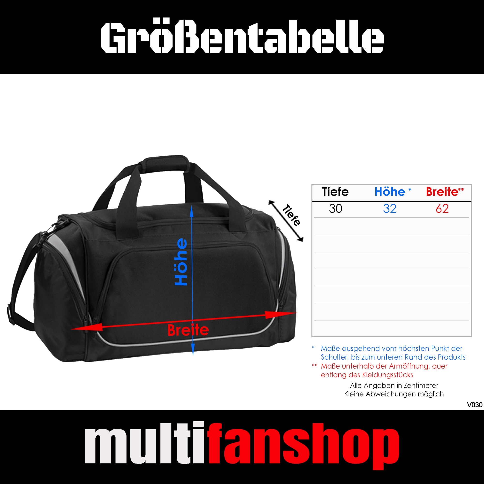 multifanshop® Sporttasche - Berlin blau - Meine Fankurve - Druck weiß