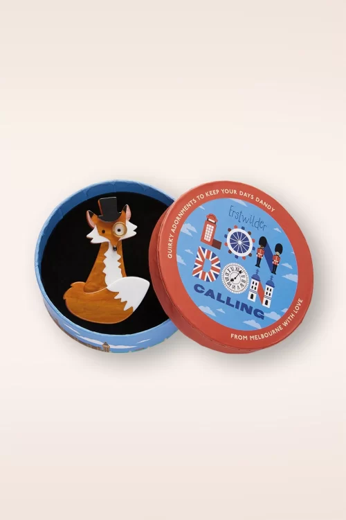 Erstwilder Felix the Fox broche