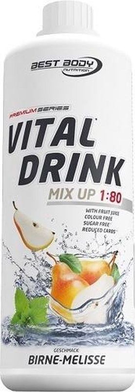 Low Carb Vital Drink 1000ml Pear Lemon Balm