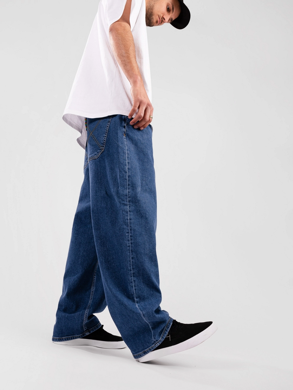Homeboy X-Tra BAGGY Denim Jeans washed blue
