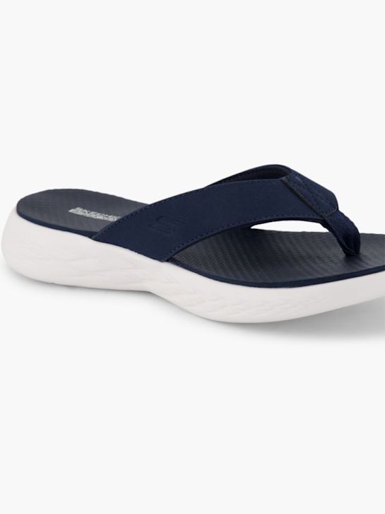 Skechers Pantoletten-Zehentrenner Blau
