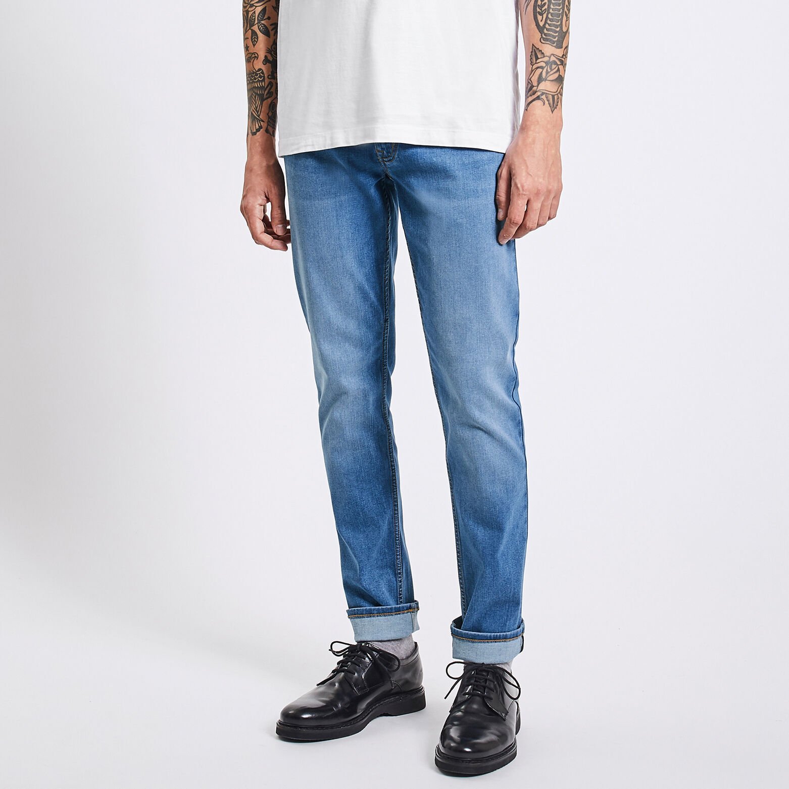 Jean slim urbanflex 4 longueurs Bleu