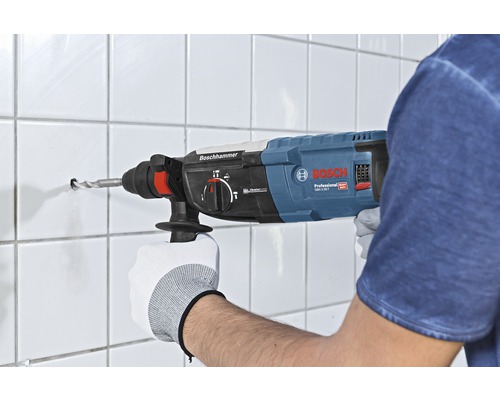 Bosch Professional GBH 2-28 F boorhamer met SDS plus boorkop, inclusief platte beitel, 3-delige SDS plus-5 boorset (6/8/10 mm) en L-koffer
