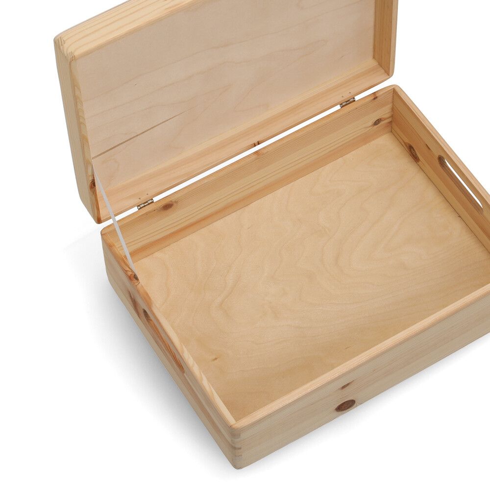 OPPBEVARINGSBOKS MED LOKK FURU 40X30X14CM