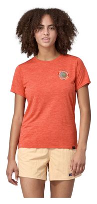 T-Shirt Technique Femme Patagonia Cap Cool Daily Graphic Orange