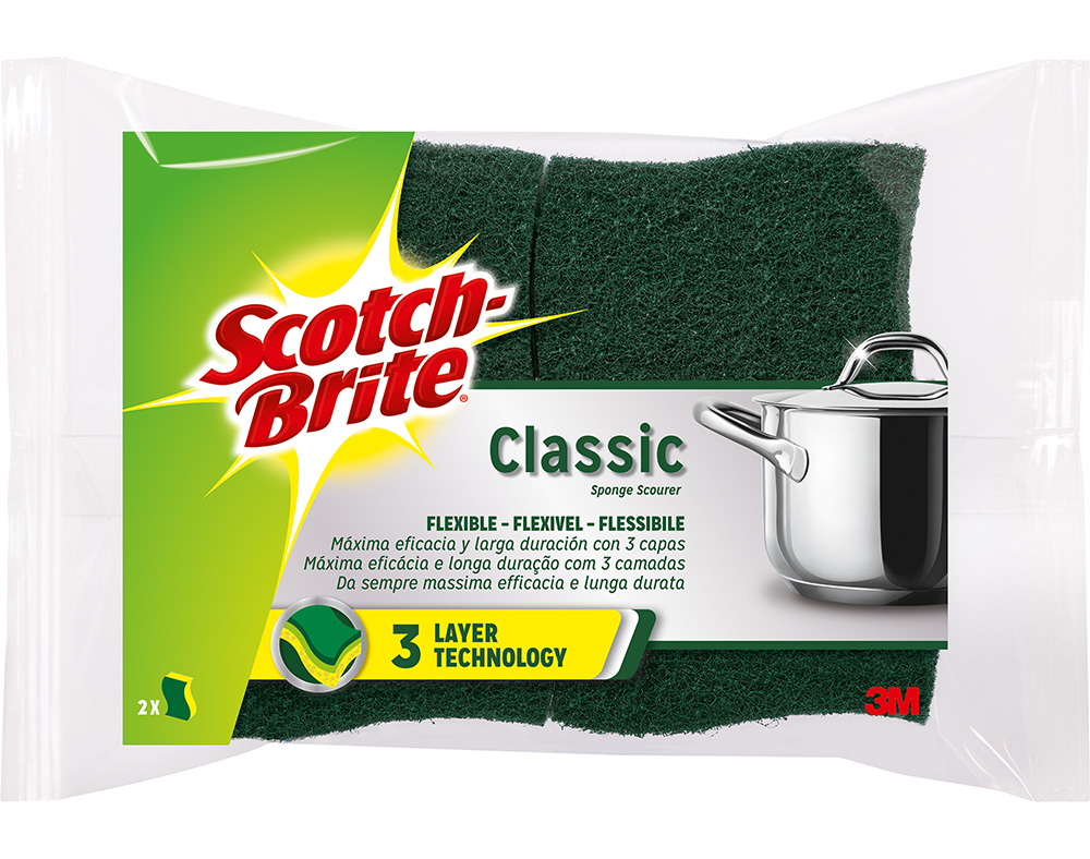 ESFREGÃO SCOTCH BRITE C/ESPONJA CELULOSICA 2 UN