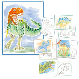 Dino World Colour me up paper