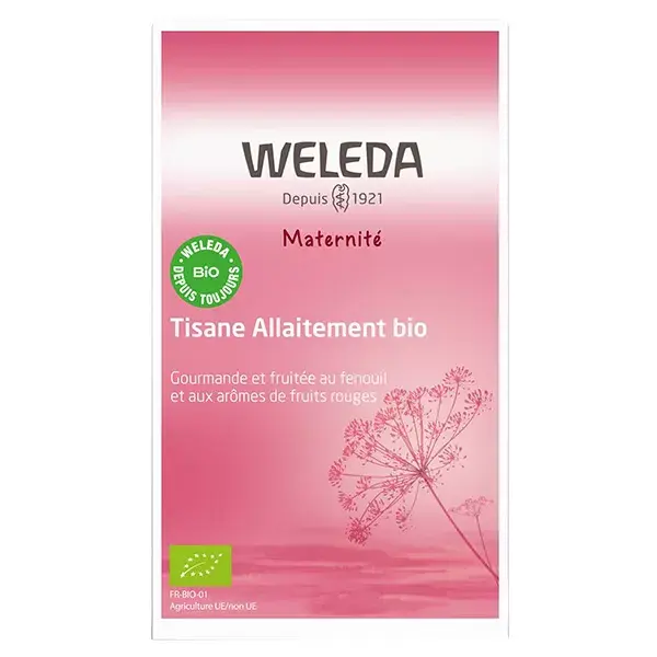 Chá de ervas para amamentação Weleda Maternity, frutos vermelhos orgânicos, 20 sachês