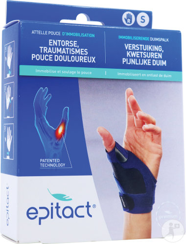 Epitact Attelle D'Immobilisation Pouce Droit Taille S 1 Pièce