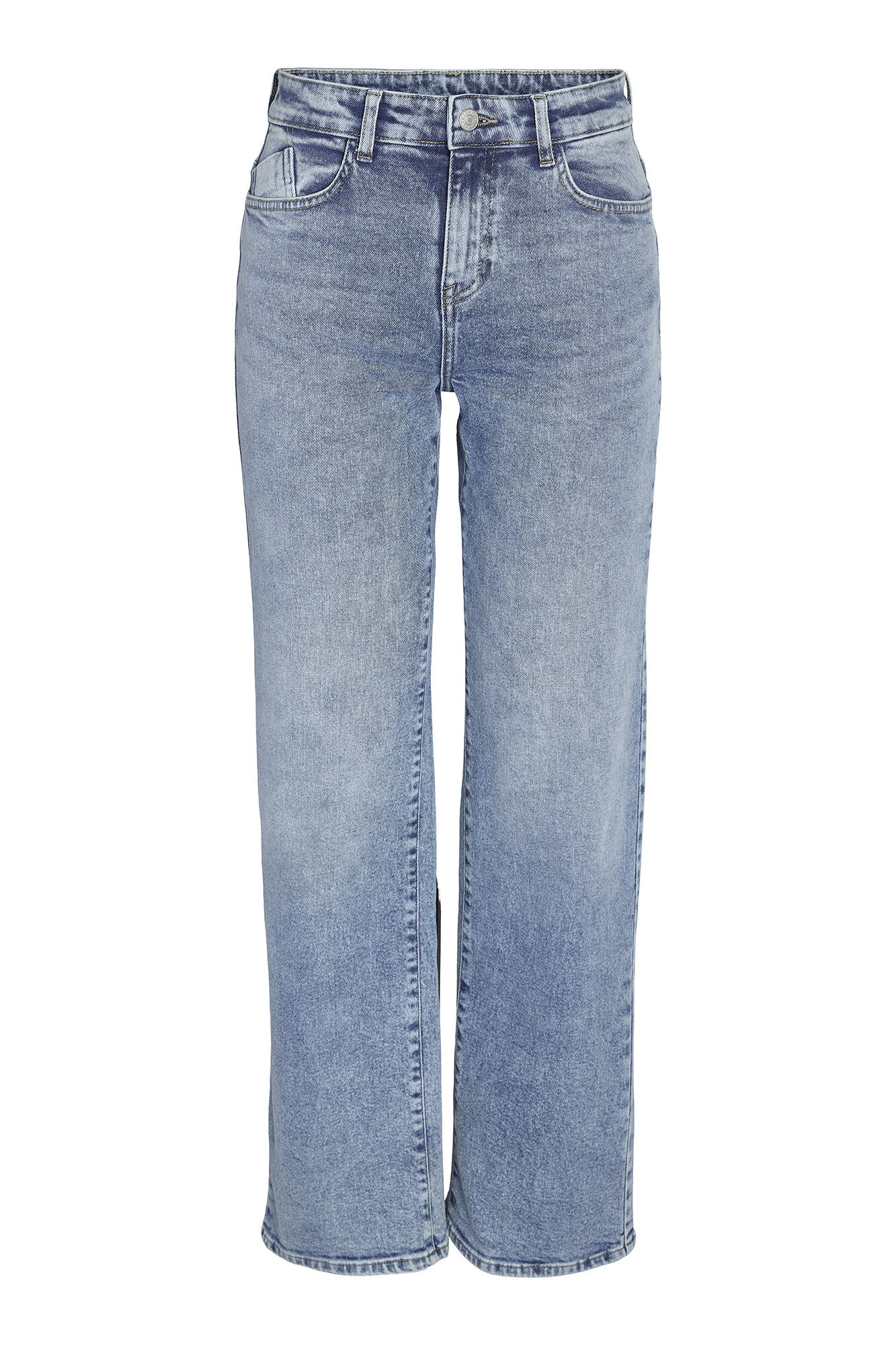 calças jeans de perna larga