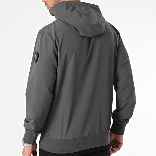 Veste Zippée Capuche Siroko 2 Gris Anthracite