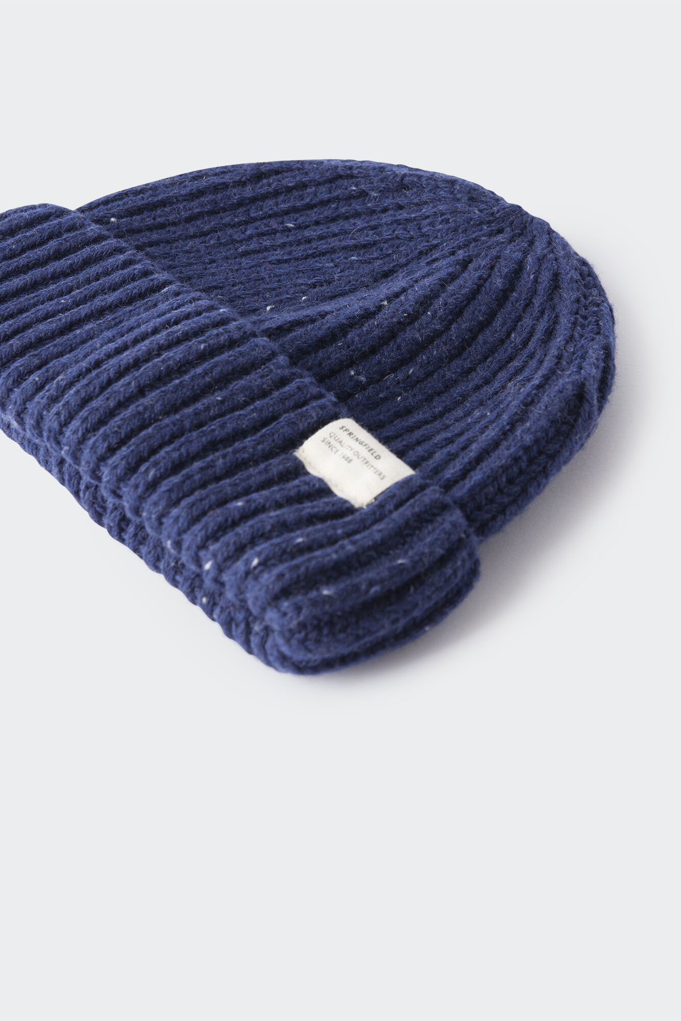 Gorro de malha mesclada para menino