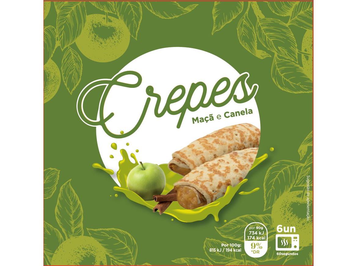 CREPES NOVADOLCI DE MAÇÃ E CANELA 540G