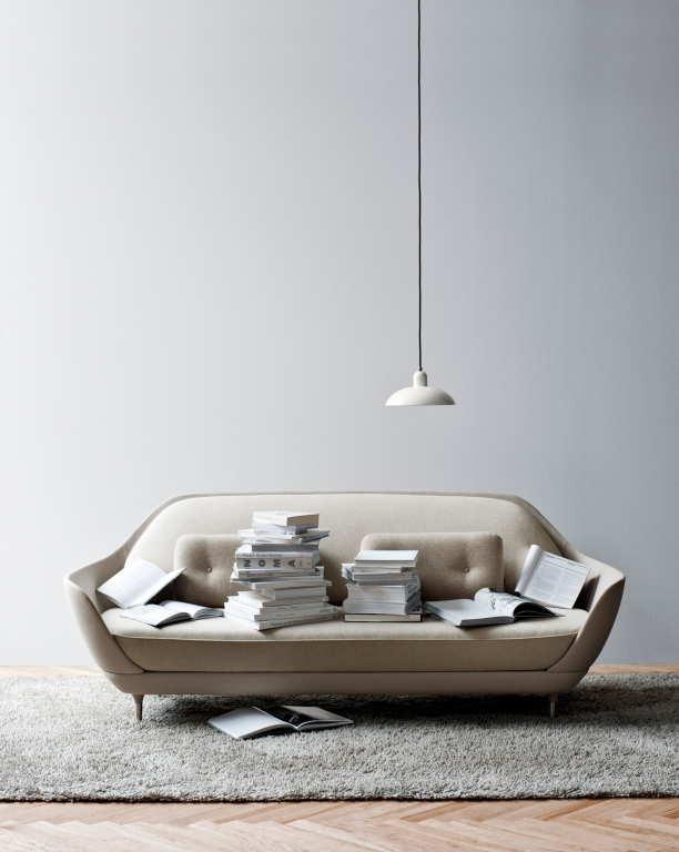 Fritz Hansen Favn Sofa bank, lichtroze