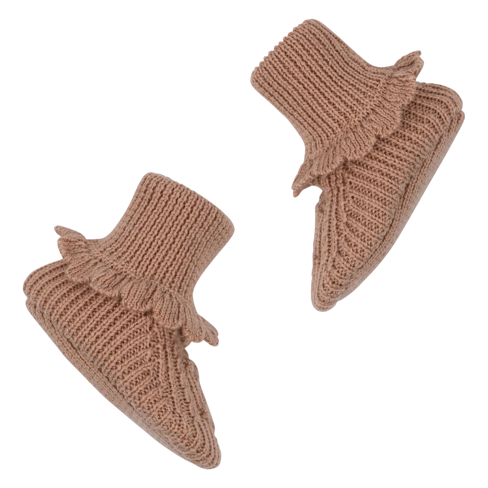 CABBY - Chaussons tricotés en laine | Marron