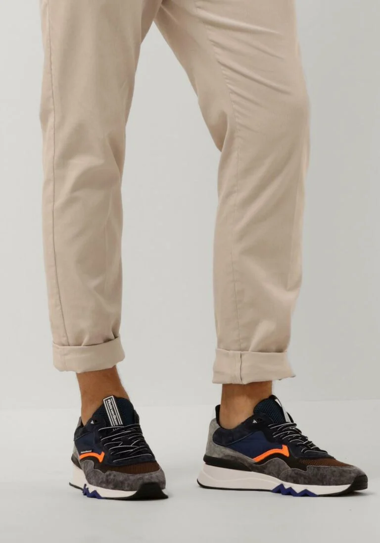FLORIS VAN BOMMEL blauwe floris van bommel lage sneakers sfm-10178