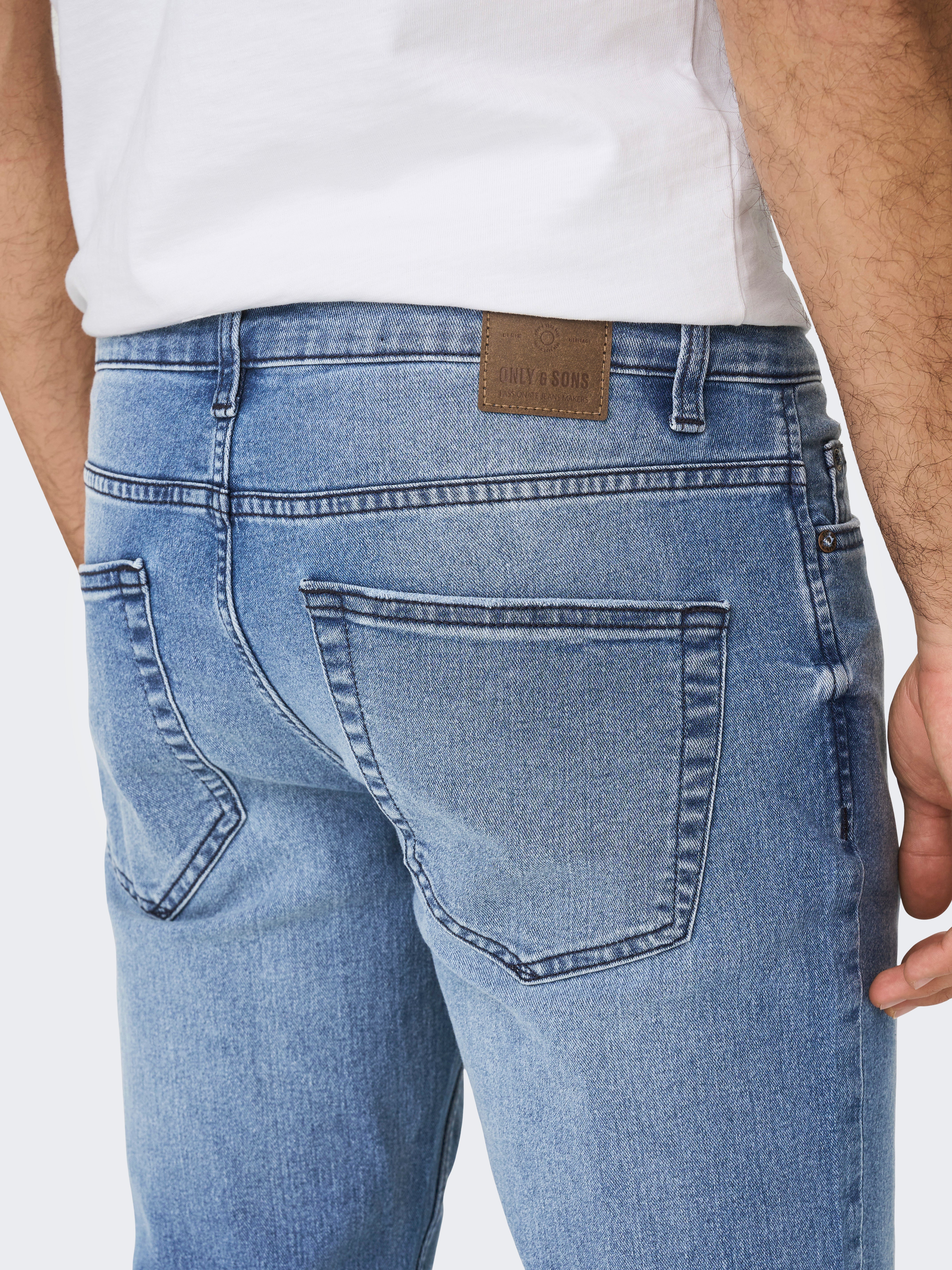 ONSLOOM Mittlere Taille Slim Fit Jeans Medium Blue Denim