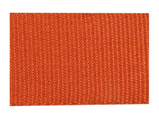 Laisse pour chien en viscose de bambou - Orange - L 120 x l 2,5 cm