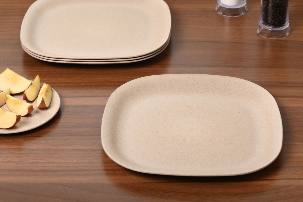 Croppie 28 cm Off White dinerbord - Set van 4