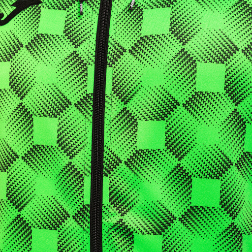 Jaqueta com capuz Joma Supernova III, preta/verde fluorescente