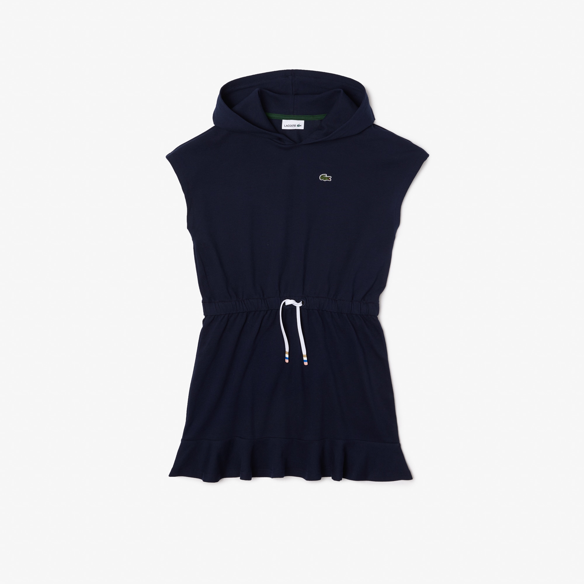 Robe sweatshirt sans manche fille Lacoste en piqué stretch Pantalons & Robes - Bleu - Lacoste - Fille