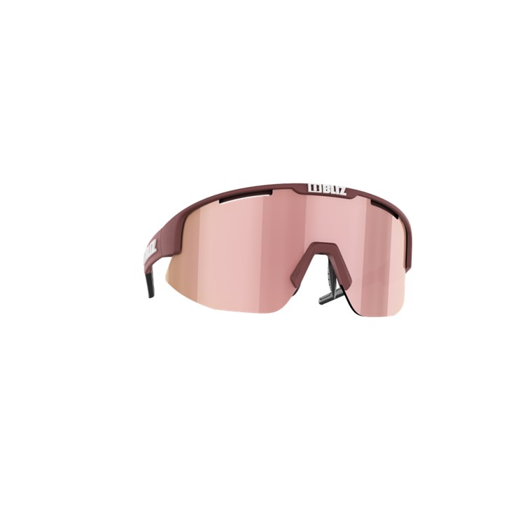 Bliz Matrix Small Matt Wine Red, Brown With Rose Multi