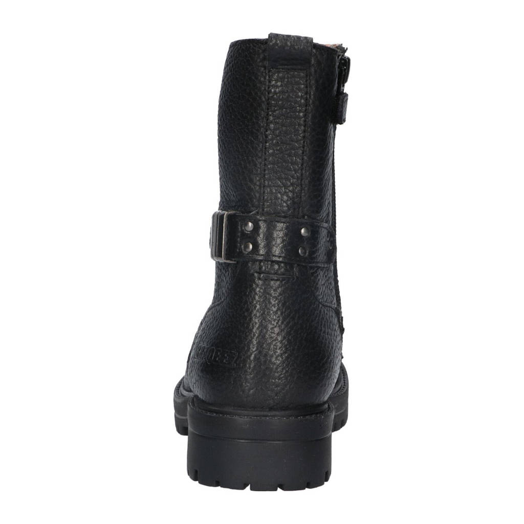 Braqeez Leah Leapleren veterboots zwart