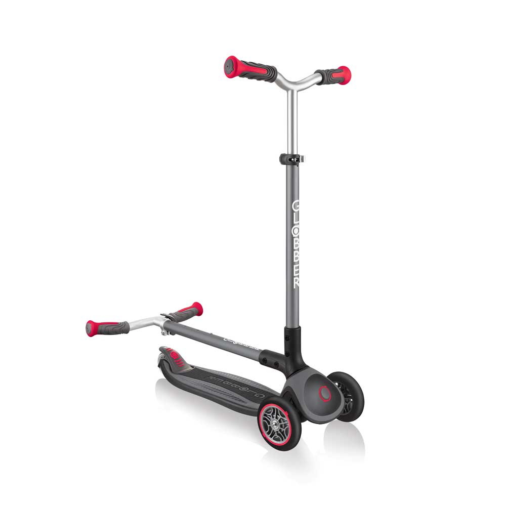 Globber Master Scooter schwarz rot