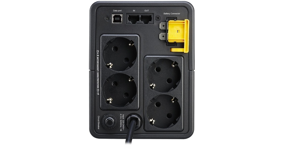 APCBack-UPS BX950MI-GR Noodstroomvoeding ups  (Zwart, 950VA 4x stopcontact, USB)