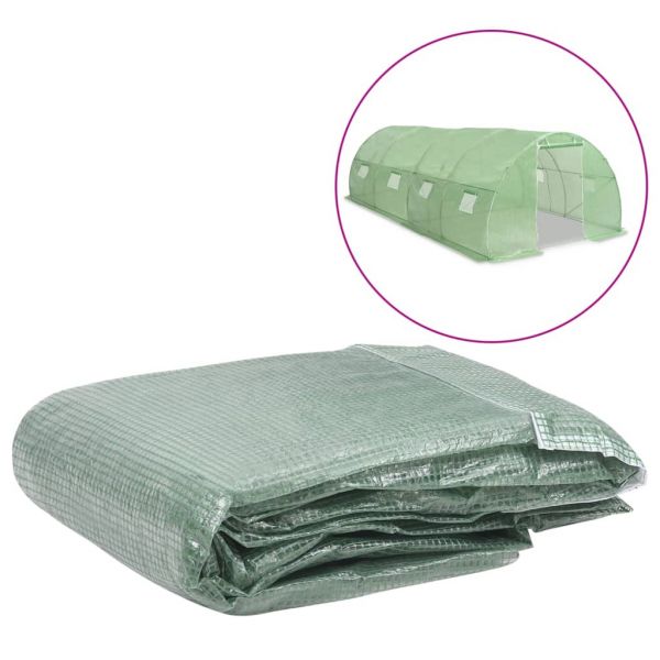 Cobertura de Substituição para Estufas 18 M² 300x600x200 cm Verde - 316431