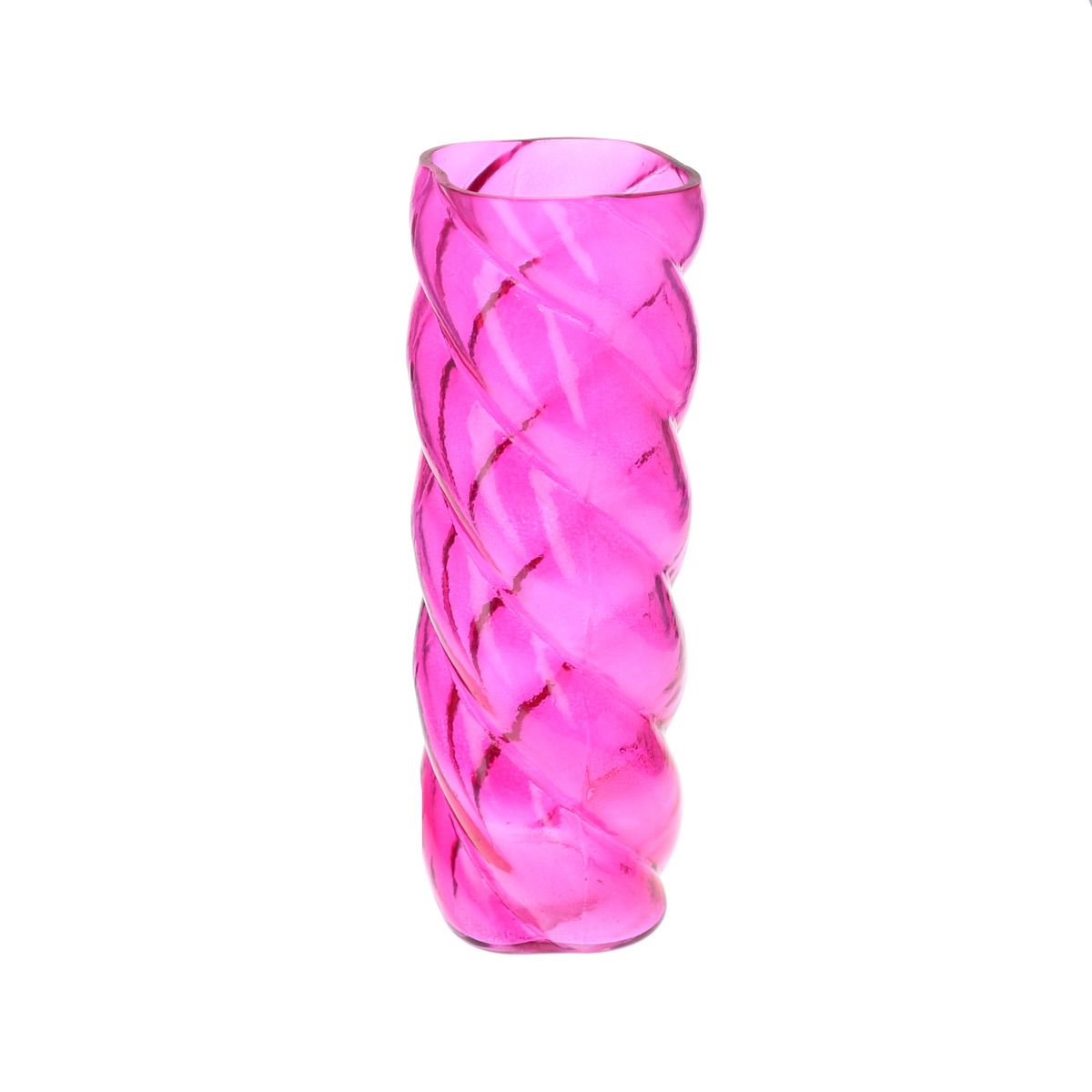 Vase torsadé rose Pondie Chérie