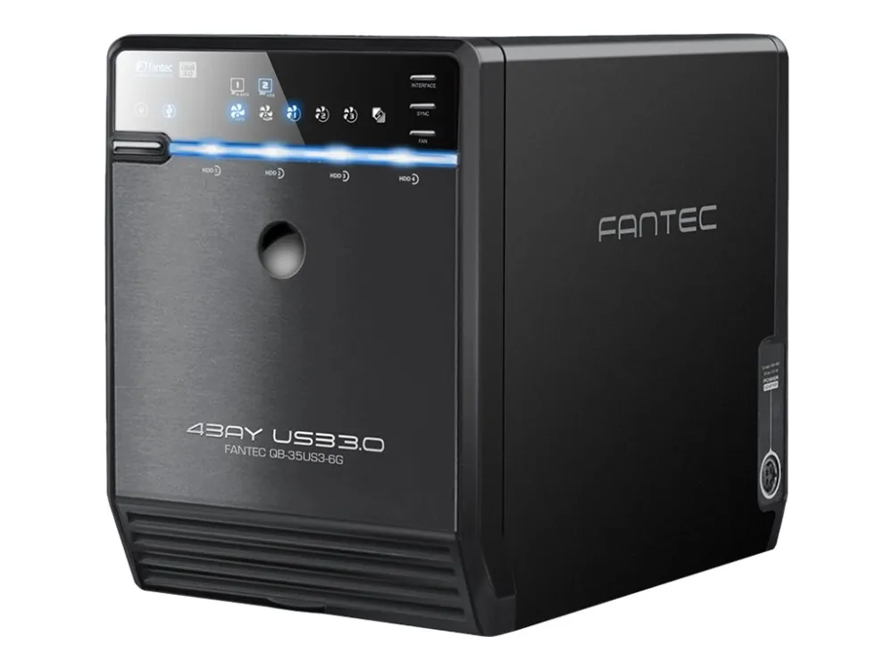FANTEC QB-35US3-6G - Harddisk-array - 4 bays (SATA-600) - SATA 3Gb/s, USB 3.0 (ekstern)