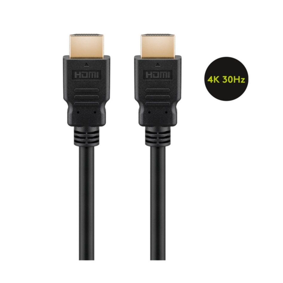(15m) Highspeed 3D / 4K FullHD HDMI 1.4 Kabel mit Ethernet Audio/Video Verbindungskabel (60616) - Schwarz