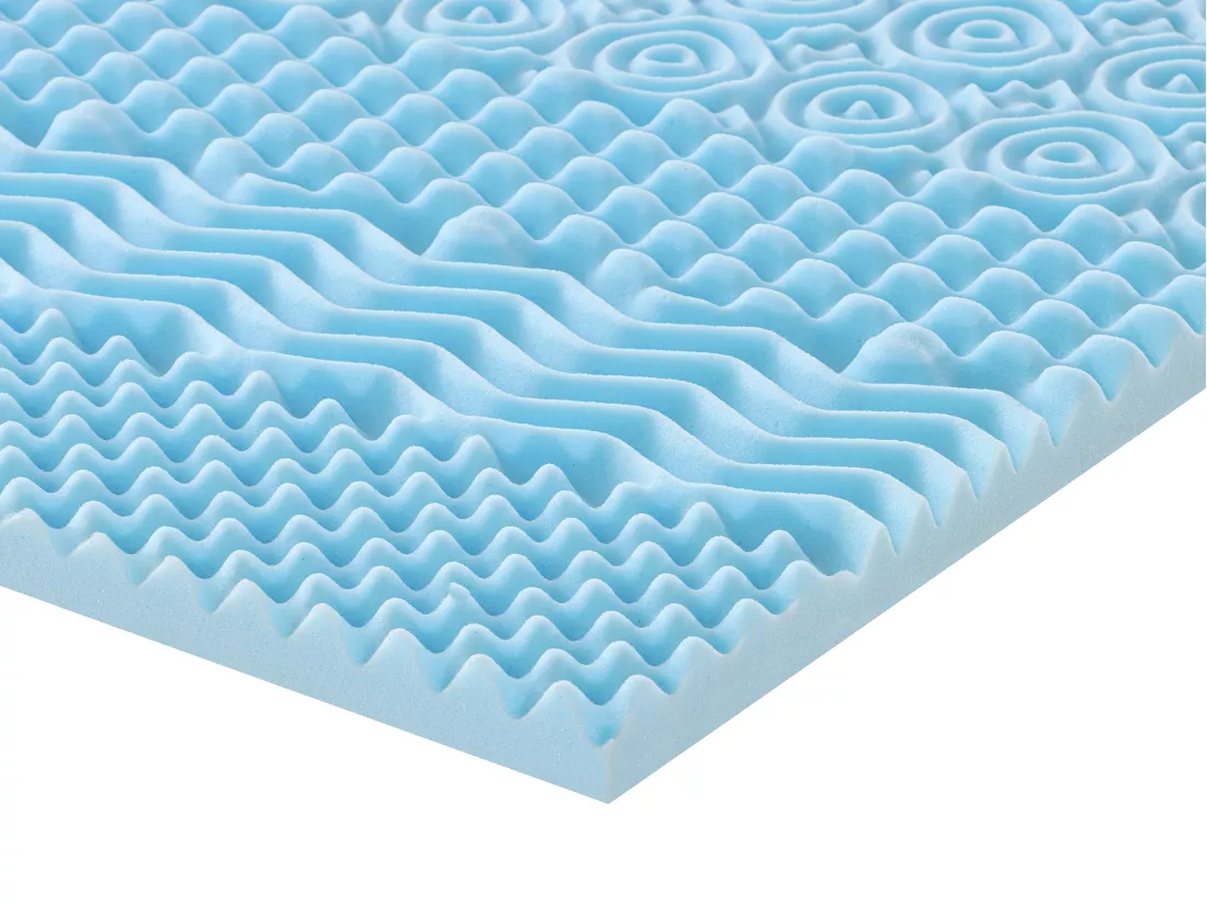 Surmatelas 140 x 190 cm mémoire de forme 7 zones rafraîchissant ép.5cm - VENARI de YSMÉE