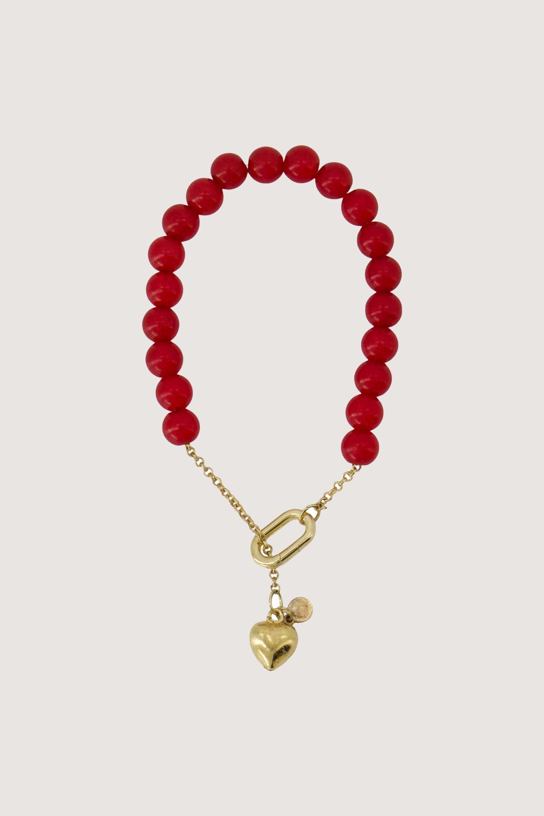 armband van kralen met hart