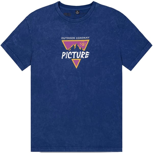 T-shirt PICTURE POENY TEE BLUEPRINT WASHED