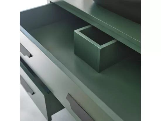 Meuble de salle de bain en acacia massif 90 cm