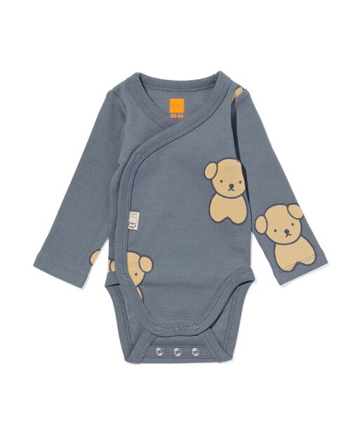body évolutif croisé côtelé extensible miffy gris