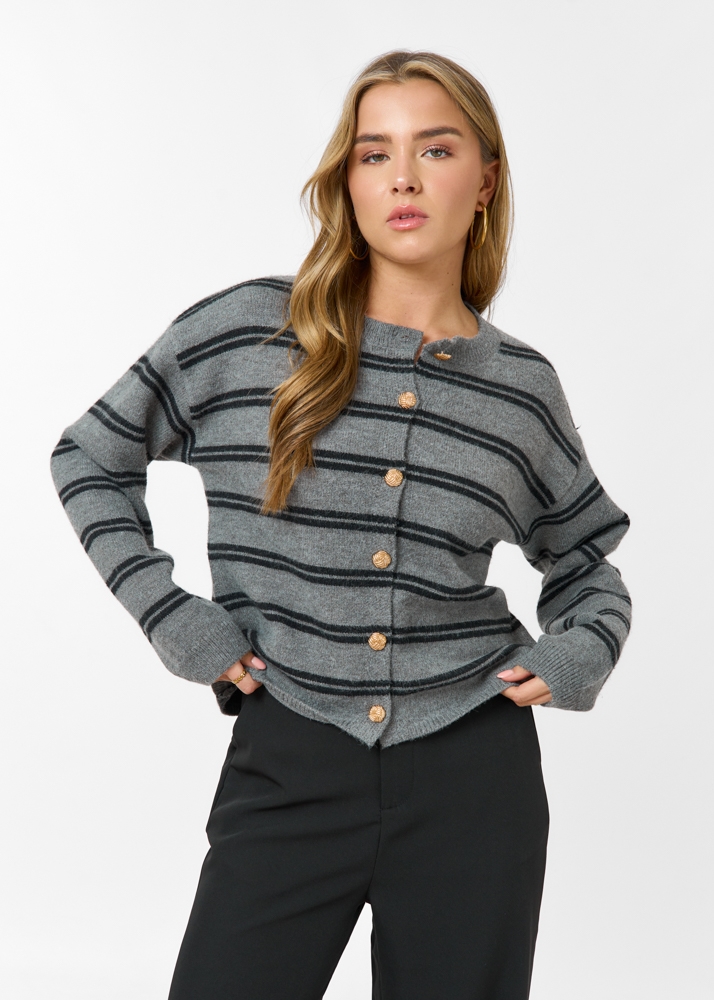 Bella vest donkergrijs