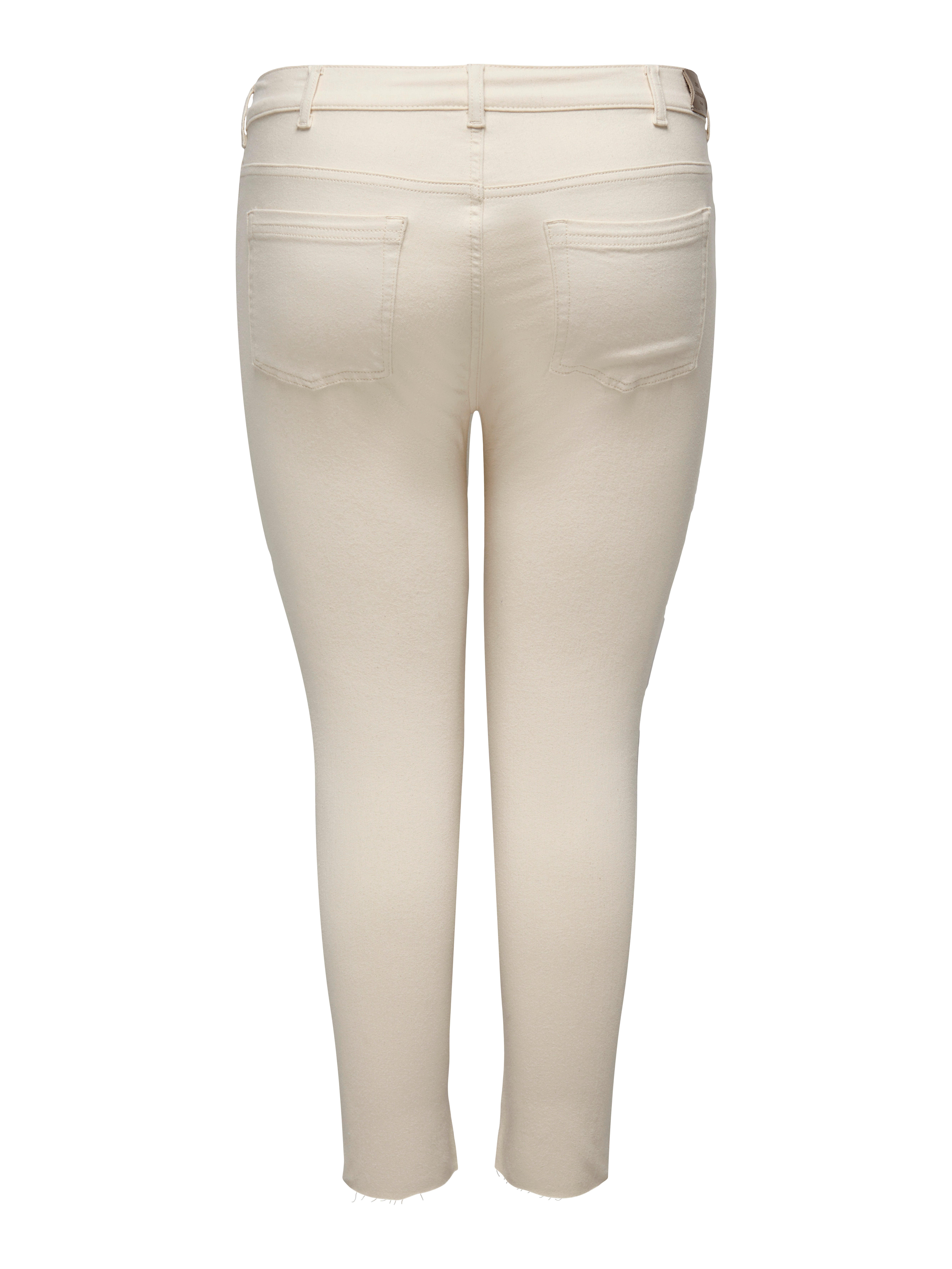 CARWILLY Mittlere Taille Skinny Fit Jeans Ecru