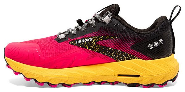 Chaussures Trail Brooks Cascadia 17 Rose Jaune Femme