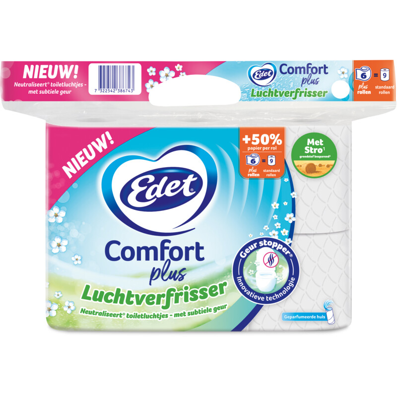 Edet Comfort plus luchtverfrisser 6=9 rol